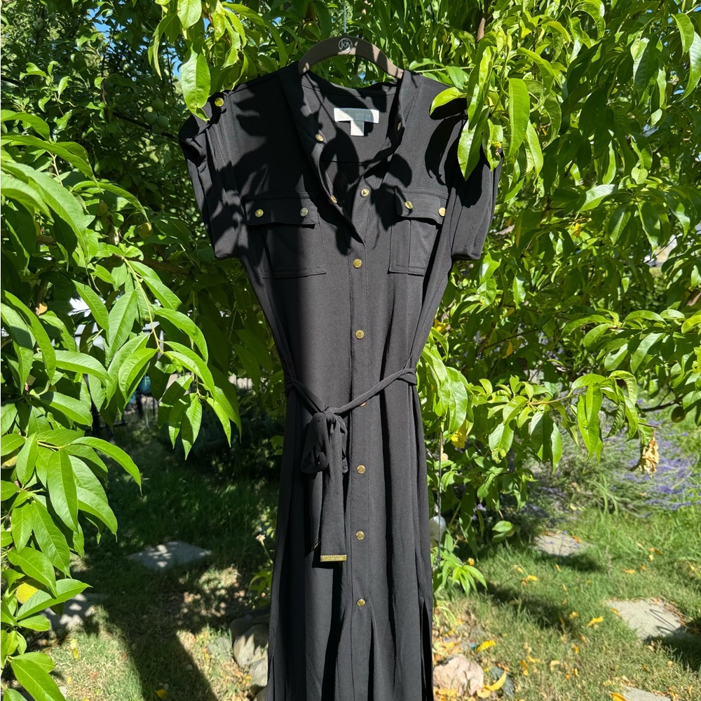 MICHAEL Michael Kors Black Sleeveless Maxi Dress